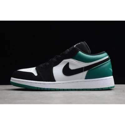 Nike Air Jordan 1 Low Beyaz / Siyah / Yeşil / Pembe Basketbol Ayakkabısı Türkiye - 70U811C0